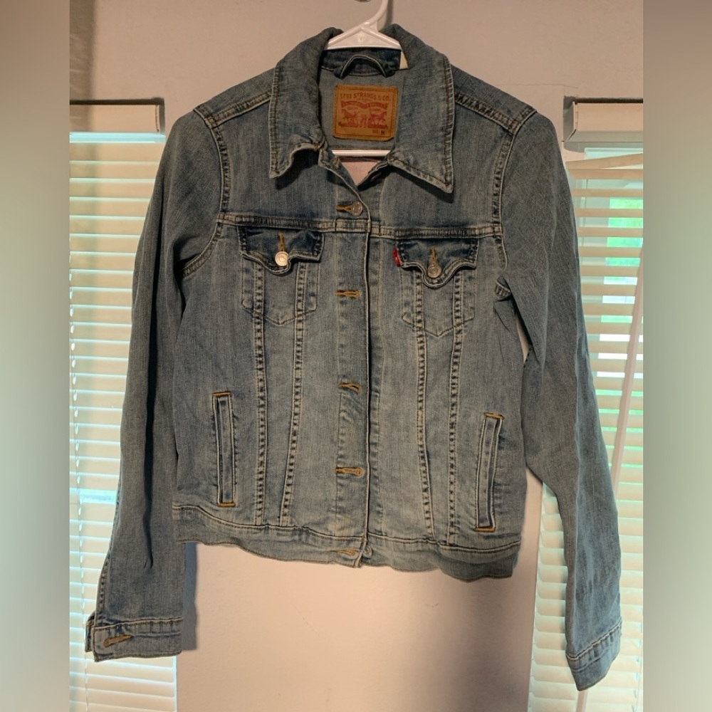 Levi's Light Blue Denim Embroidered Jacket for Women or Men - Picture 2 of 4